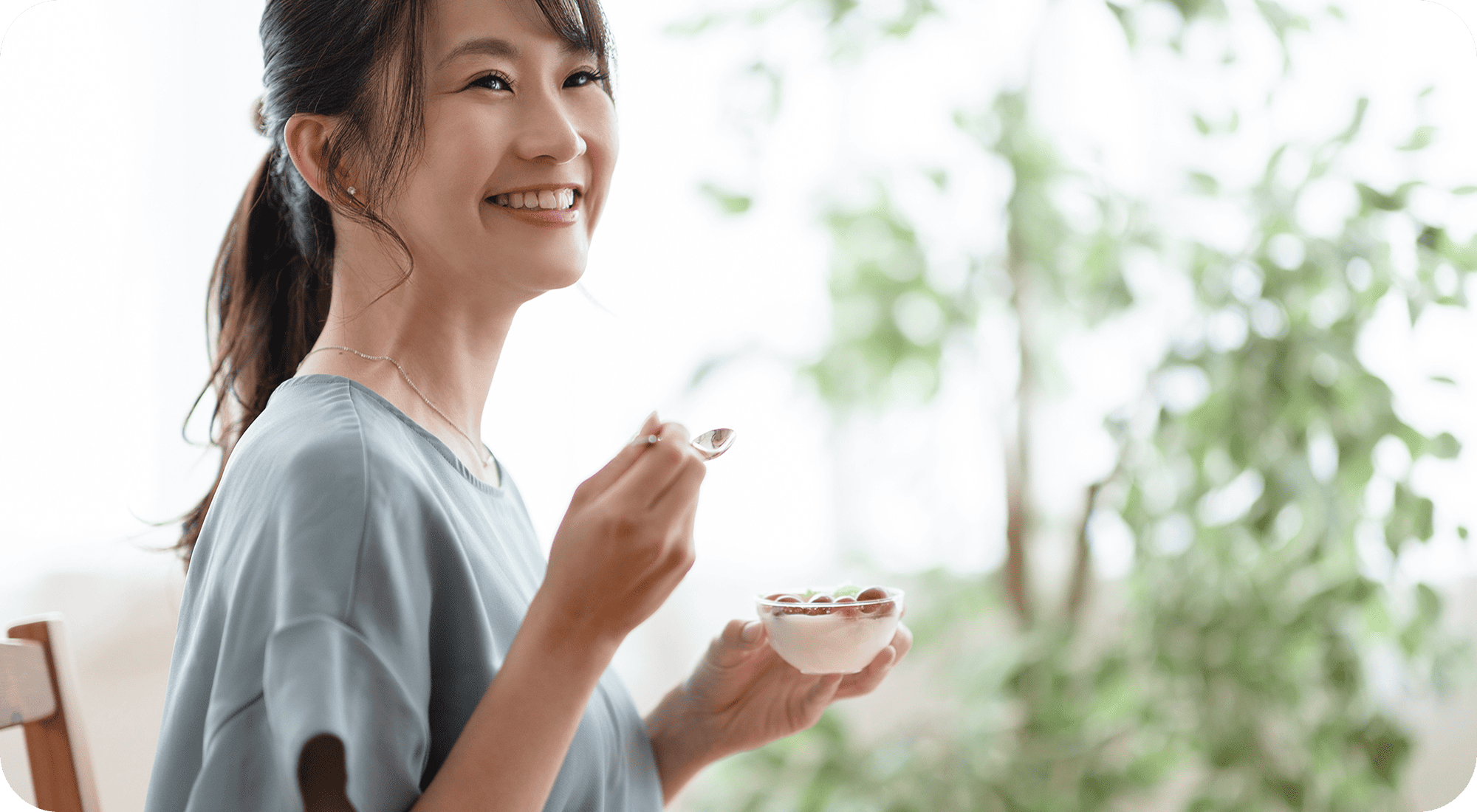 ヨーグルトやスープに